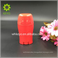 50g oval Plastic deodorant stick container with 4 openings on the top oval shape red ABS twist up container